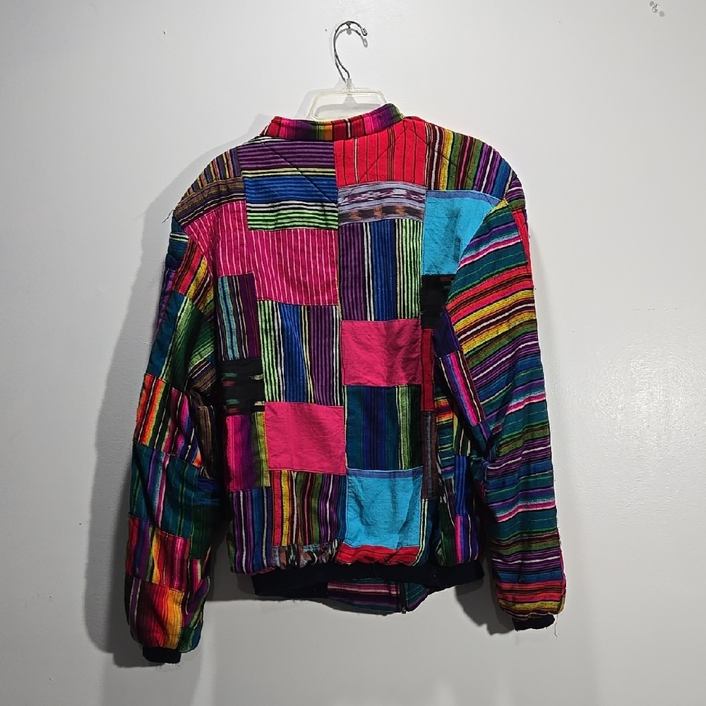 Multicolor Patchwork Women's Jacket - image 2